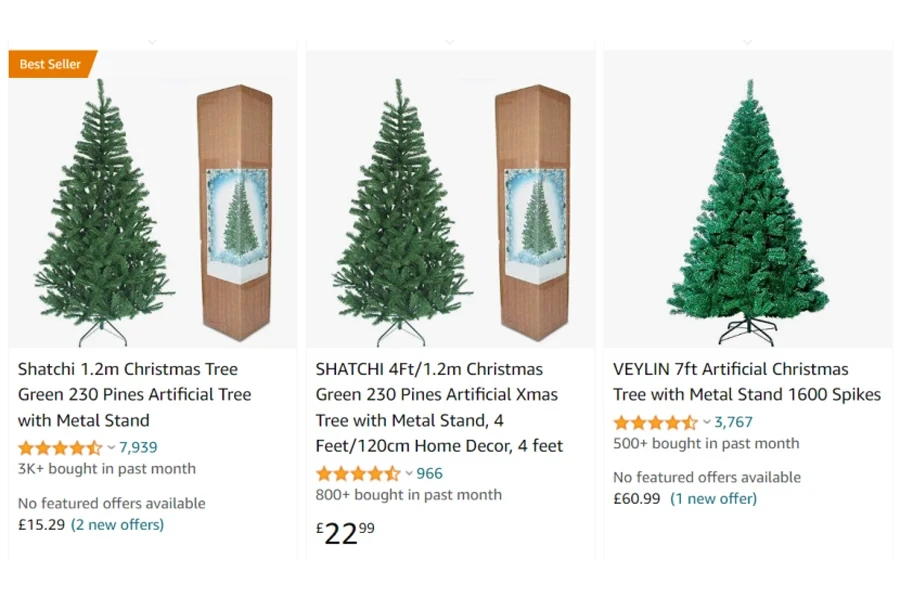 Les best-sellers des sapins de Noël