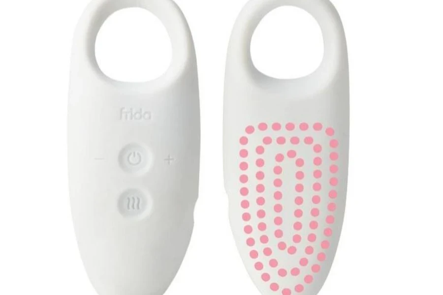 A 2-in-1 electric breast massager