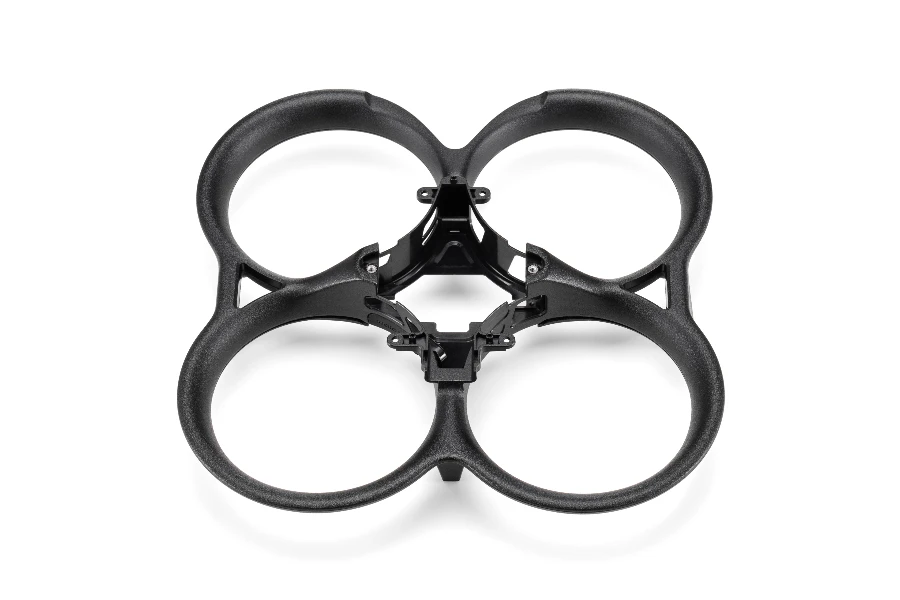 A drone propeller guard on white background