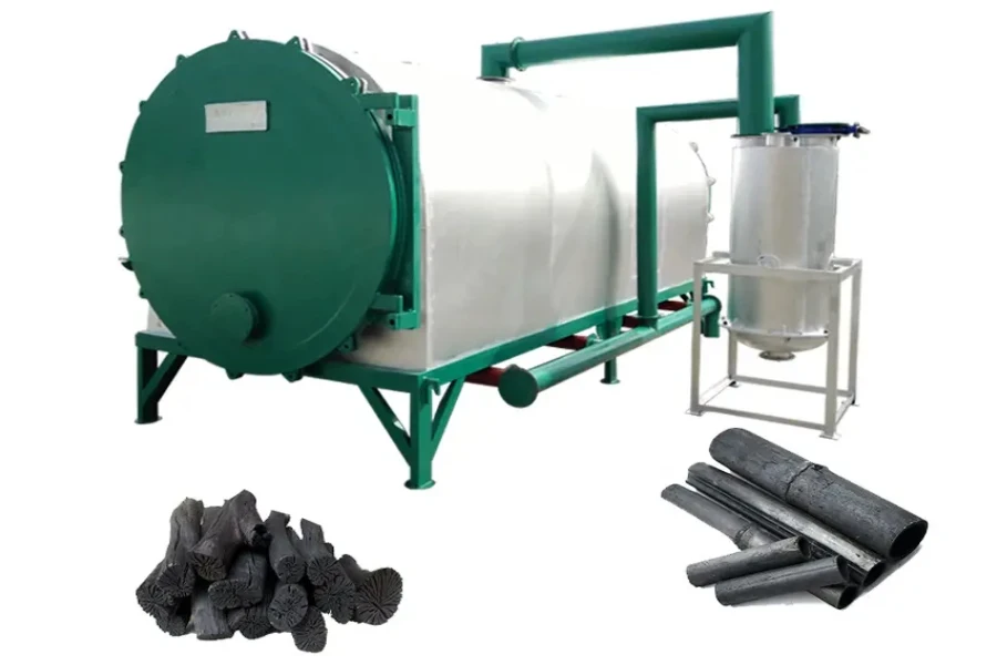 A high-quality charcoal making machine