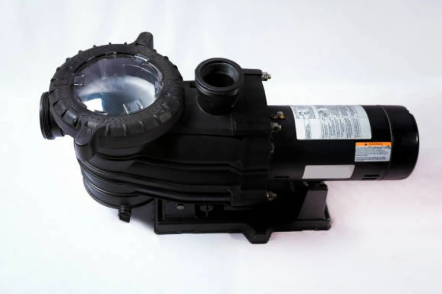 A small black variable speed pool pump