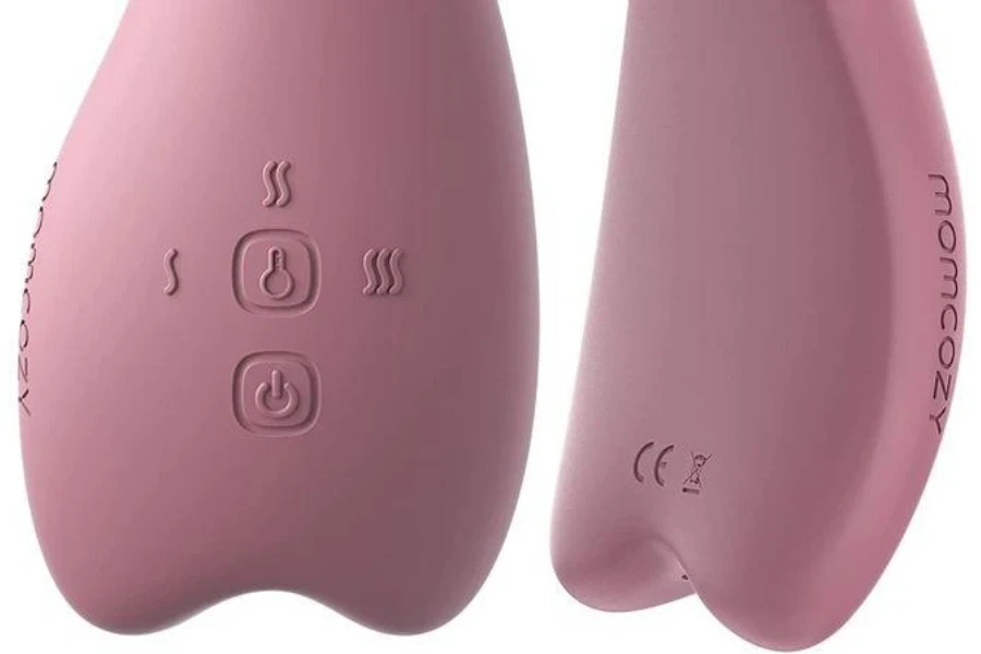 A warming breast massager