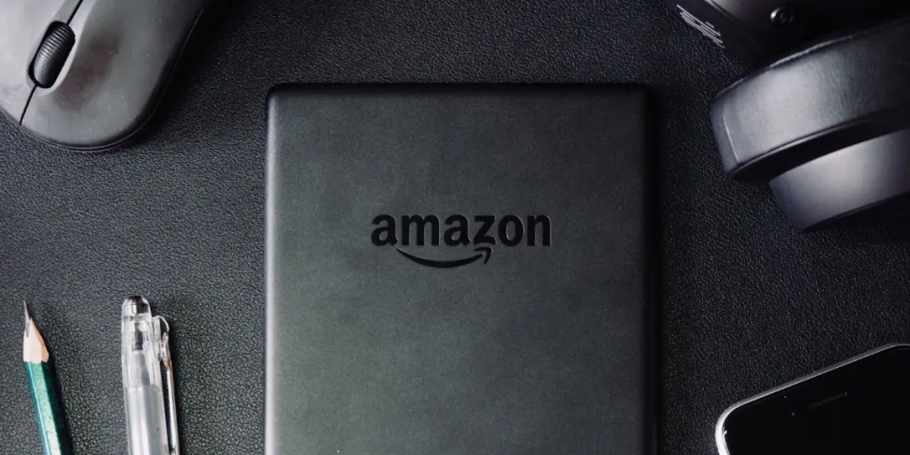 Amazon Kindle on work desk