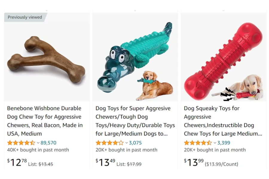 best selling dog chew toys