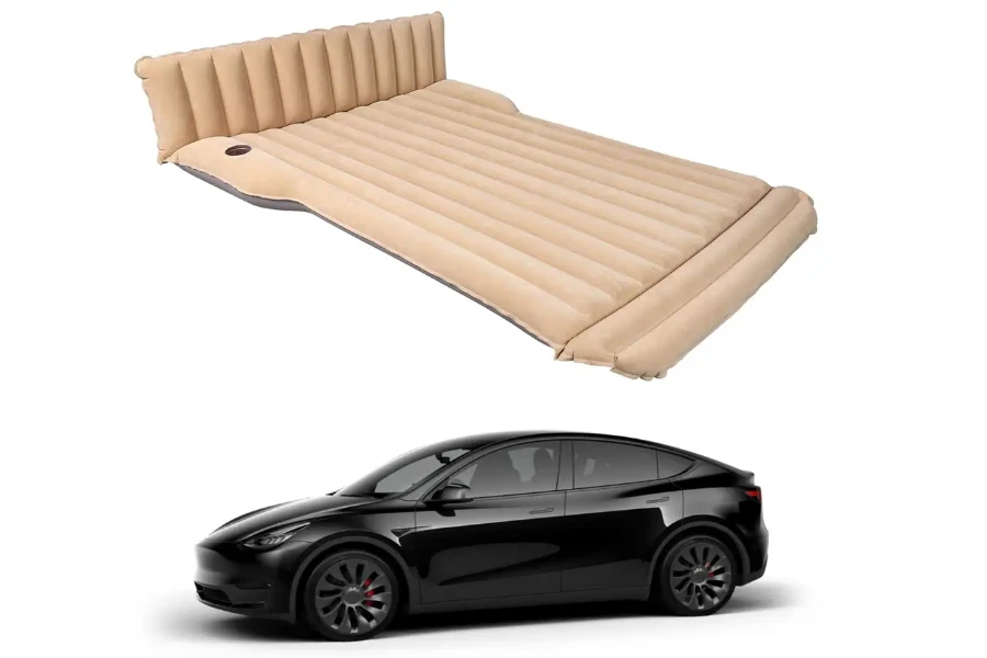 Foldable SUV inflatable camping mattress for Tesla Model 3, Y, S, X 5 Seater