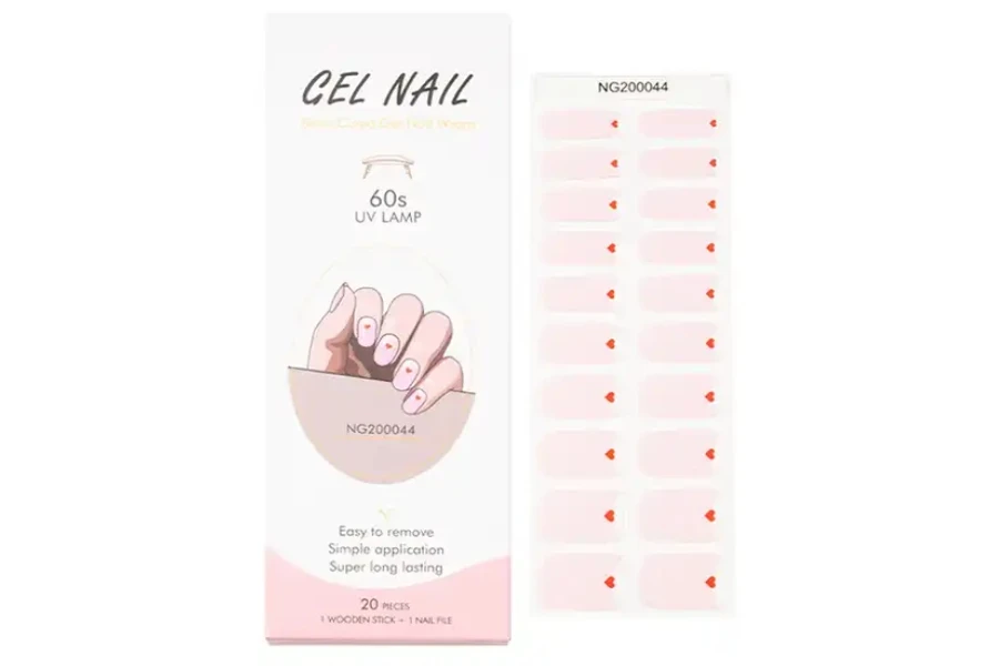 Gel nail strips