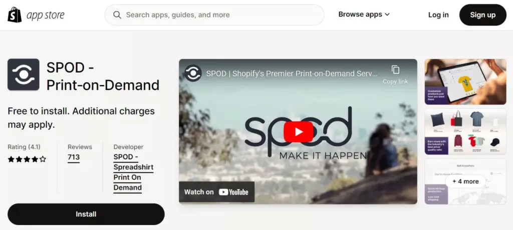 A shopify dropshipping app -spod