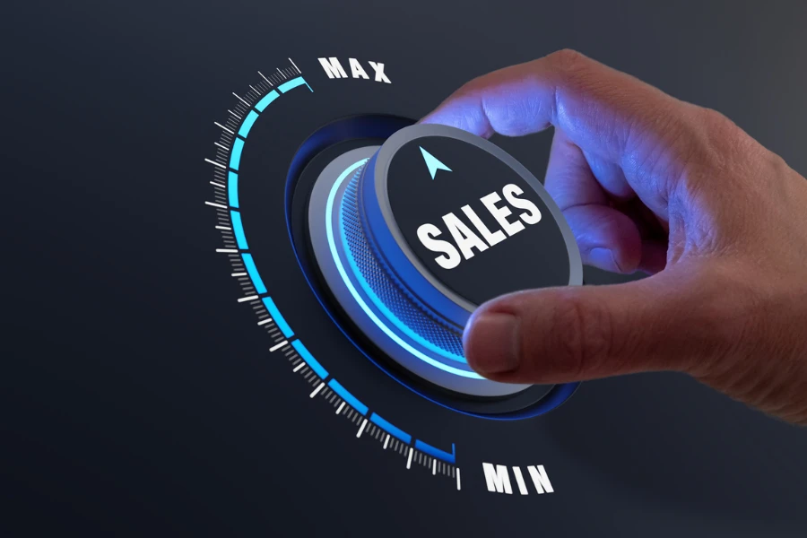 image concept of increasing sales volume