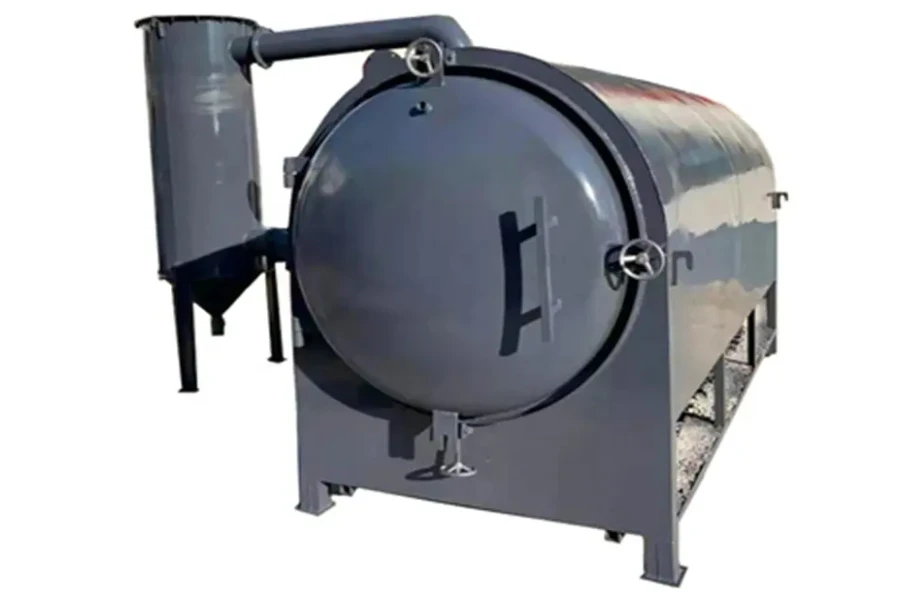 New non-smoke charcoal retort kiln