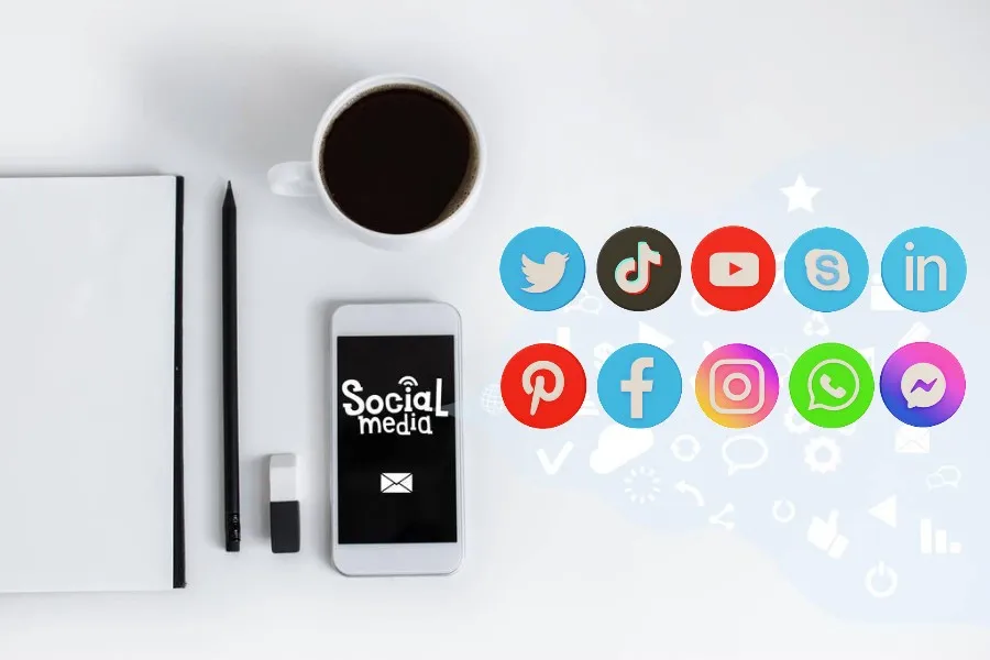 Pick different social platforms