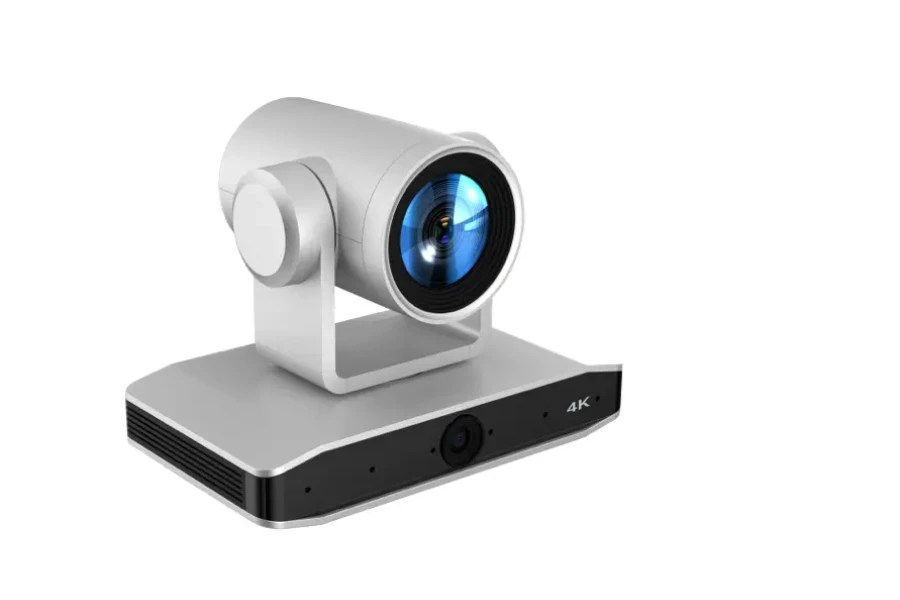PTZ camera with 12x optical zoom and auto-tracking features