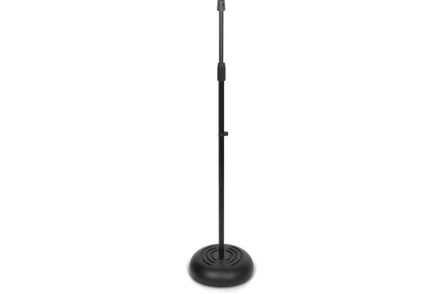 Standard mic stand with round base