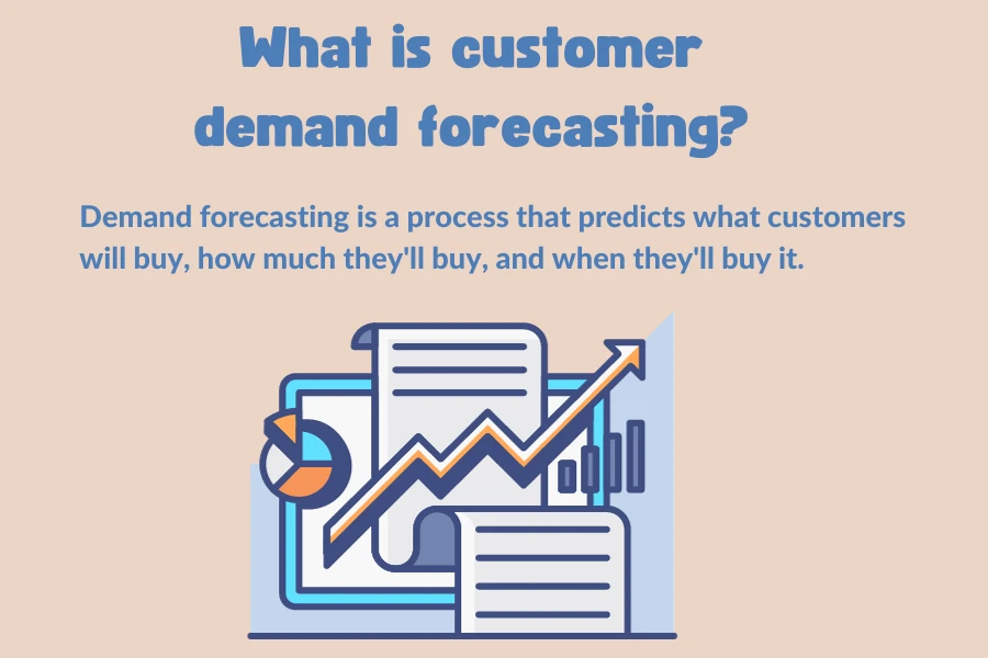 The process of predicting customer demand