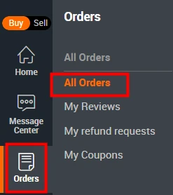 Viewing all orders on Alibaba.com account