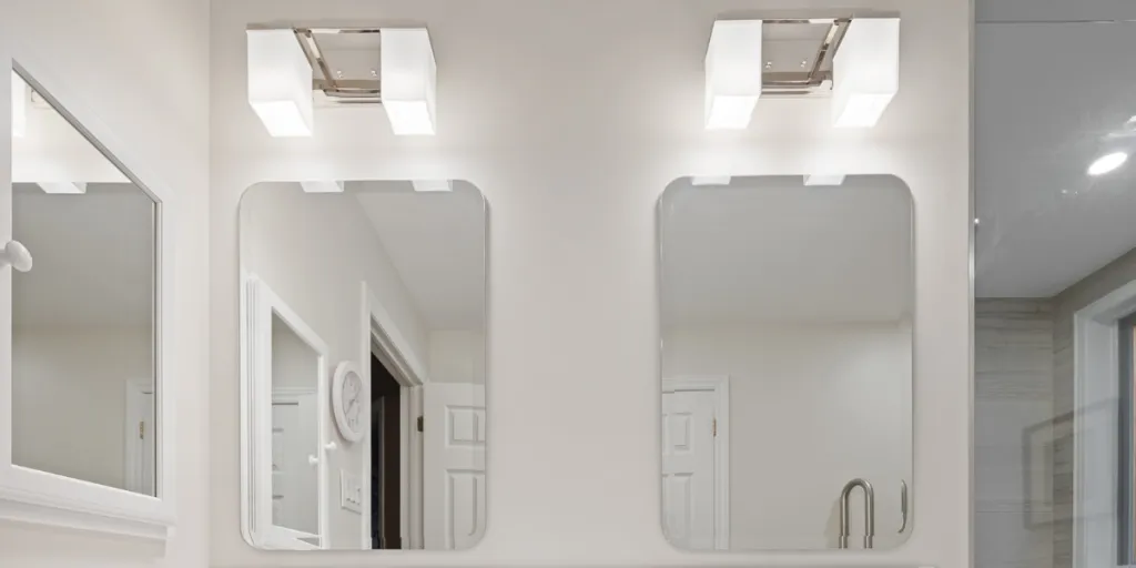 2 light vanity lights for mirror