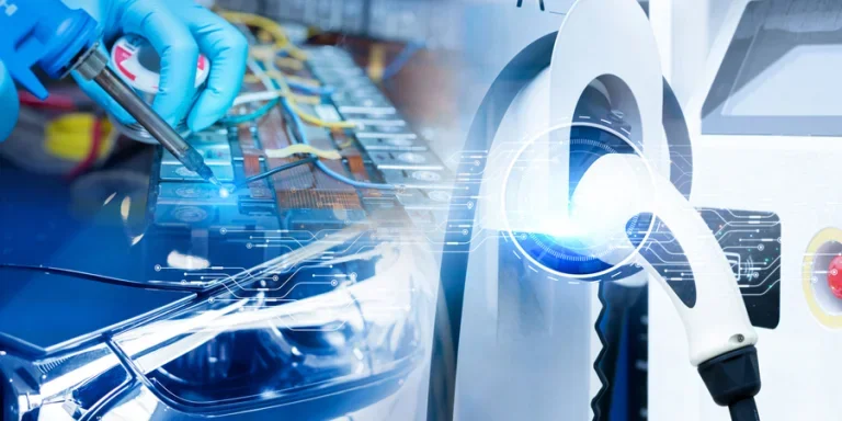 Electric vehicle charging station for charge EV battery