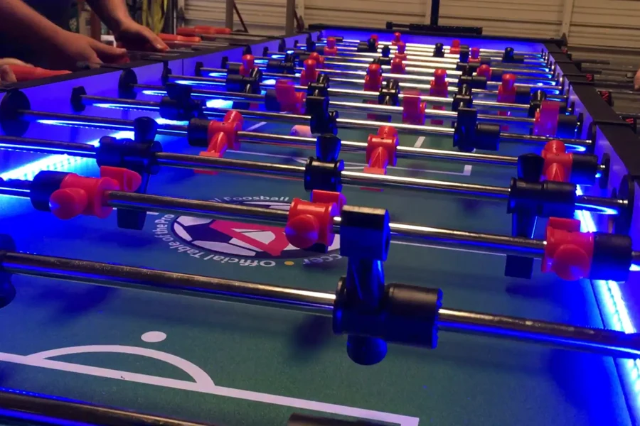 Foosball Table with LED Lighting