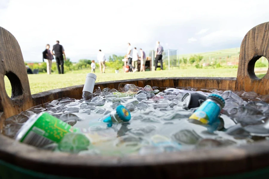 Cubos de hielo para actividades al aire libre