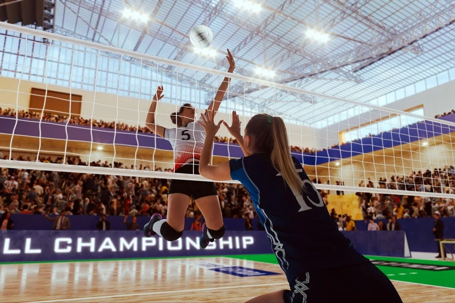 Jogo de voleibol