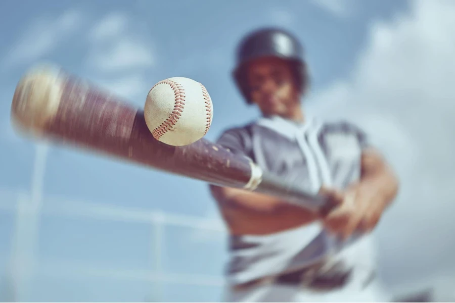 a man playing baseball