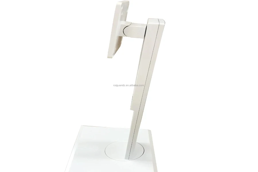 Un supporto ergonomico per monitor bianco