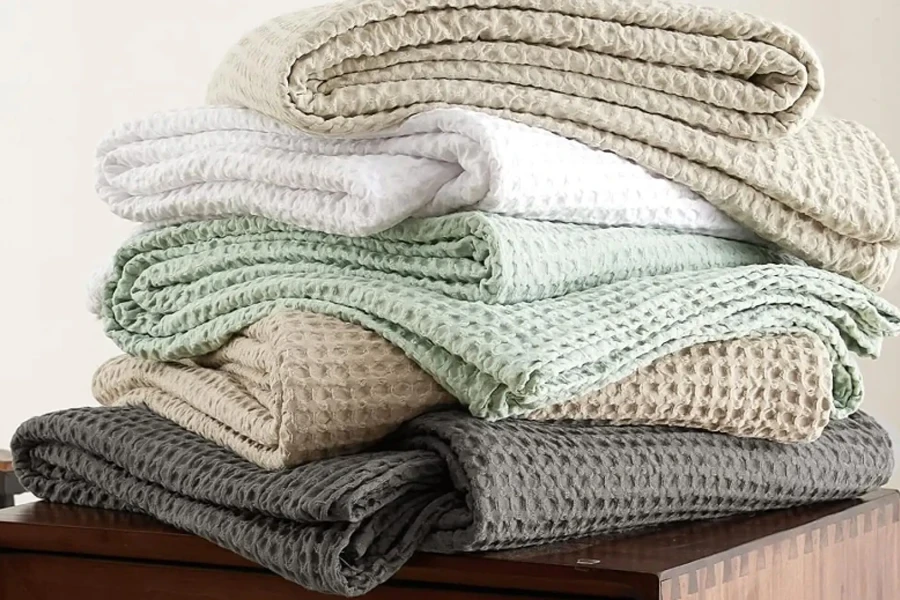 Custom Woven Cotton Throw Blankets On Demand