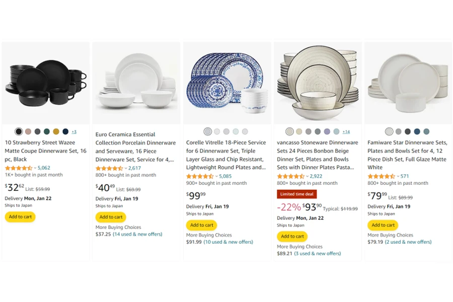 best selling dinnerware sets