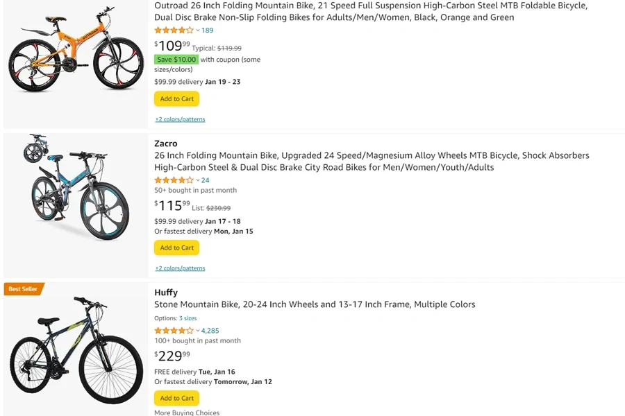 best selling mountain bikes