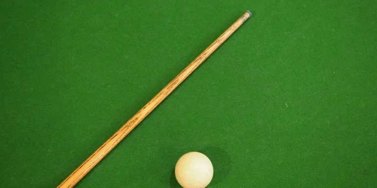 billiard and cue