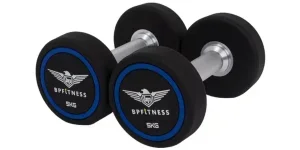 Blue and black 60Kg dumbbell set