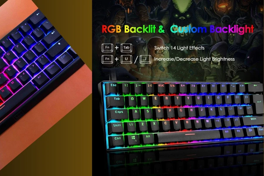Customizable mechanical gaming keyboards