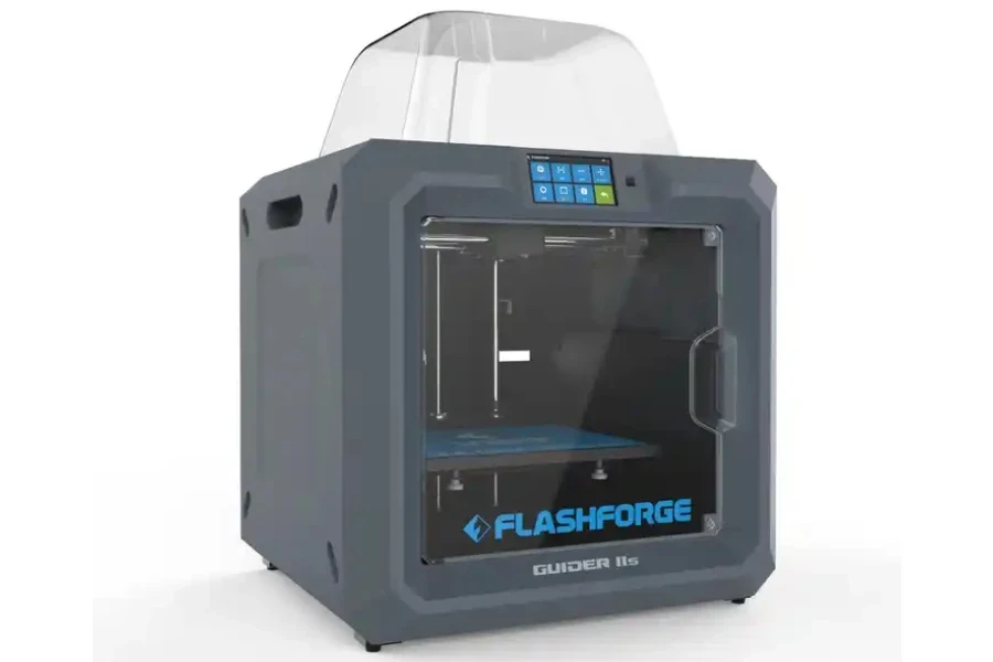 Flashforge 3D printer in a white background