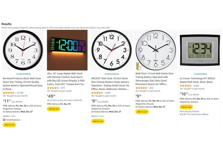 hottest selling wall clocks