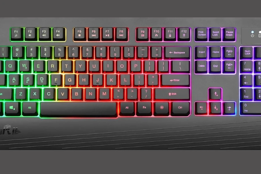 Rechargeable wireless RGB backlit gaming keyboard