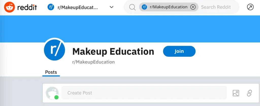 Screenshot from r/Makeup Education on Reddit
