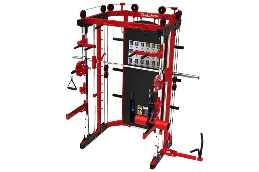 Smith machine 3-in-1 squat rack multi-functional trainer