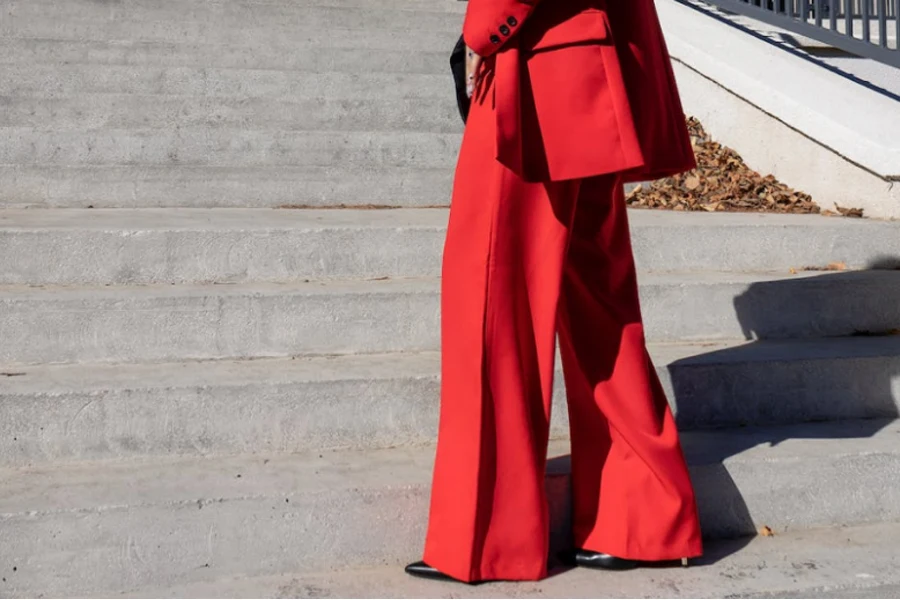 the wide-leg trousers