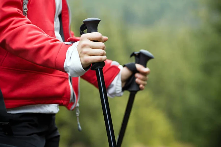 ALDORANDO Bastones Senderismo telescopicos -Palos Trekking, Bastones  Trekking Plegables Resistente y Ligero de Aluminio 7075- Mango De Corcho -  Trail