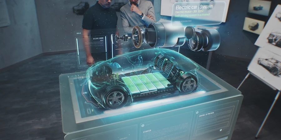 自動車エンジニアが新しい電気自動車を開発