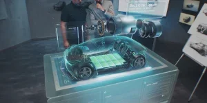 Automotive engineers develop new electric car