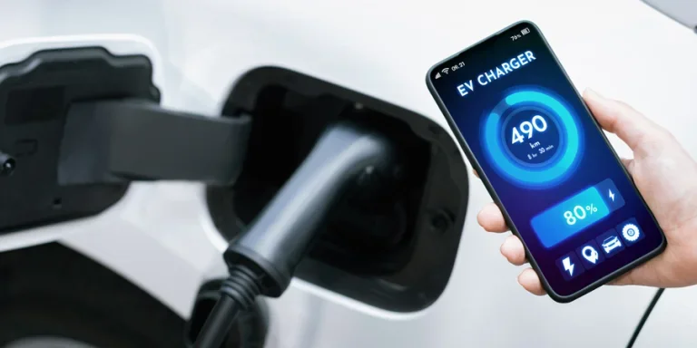 Battery status interface on smartphone for progressive future refueling concept