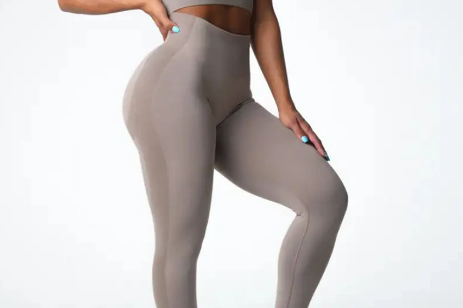 Side Pocket Yoga Capri Leggings Slim Fitted Super Stretchy - Temu Canada