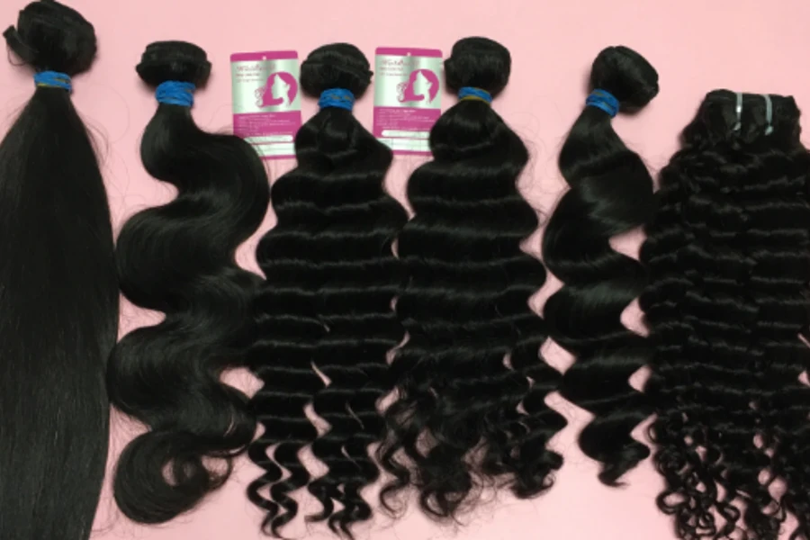 Raw Vietnamese human hair extension and raw Indian hair with a Burmese Curl from Sexyladyhair