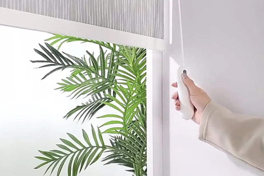 Cortinas de rolo para cortinas inteligentes