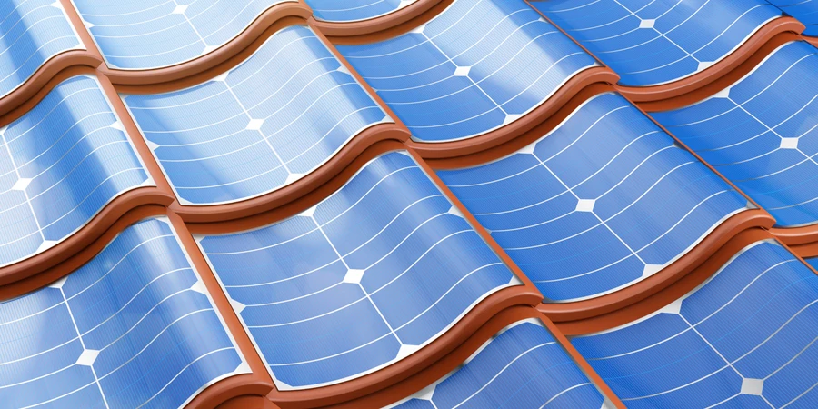 Solar panel integrates into the roof tiles