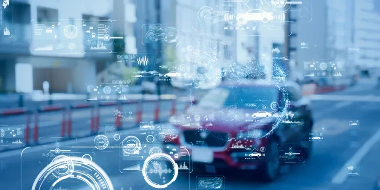 Transportation and technology concept