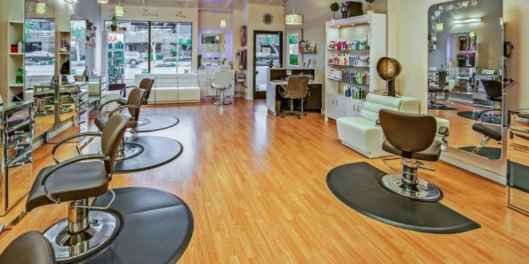 A beauty salon stocked with various equipment