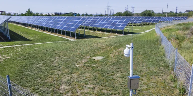 a solar power plant