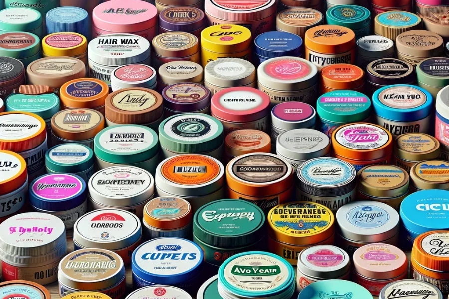 An assortment of hair wax sticks