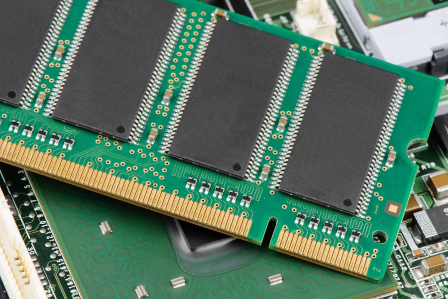 Bir dizüstü bilgisayar/PC RAM'inin görüntüsü